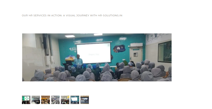 A corporate training session in progress led by HR-Solutions